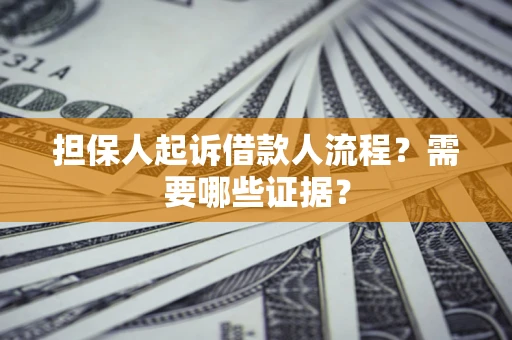 武汉担保人起诉借款人流程?需要哪些证据? 武汉担保人起诉借款人流程?需要哪些证据?