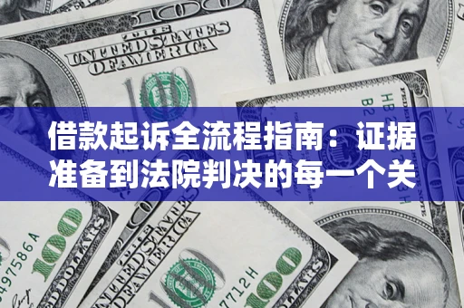 武汉借款起诉全流程指南：证据准备到法院判决的每一个关键步骤