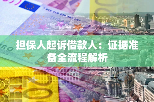 武汉担保人起诉借款人：证据准备全流程解析