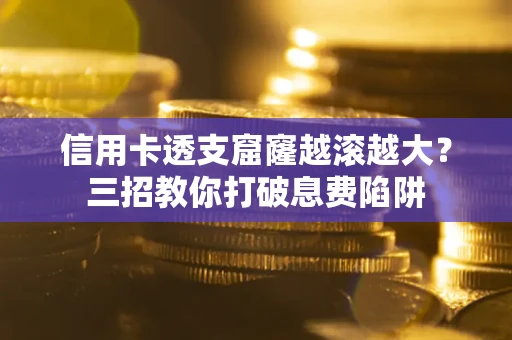 武汉信用卡透支窟窿越滚越大？三招教你打破息费陷阱