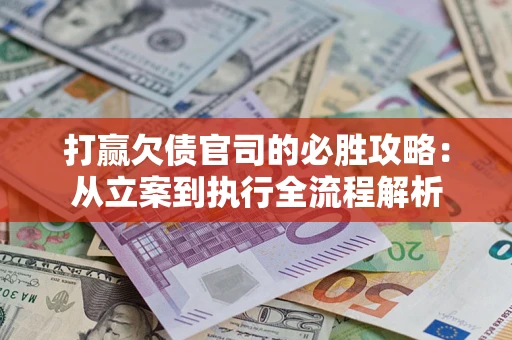 武汉打赢欠债官司的必胜攻略：从立案到执行全流程解析